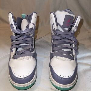 Jordan Kids White and Gray Sneakers